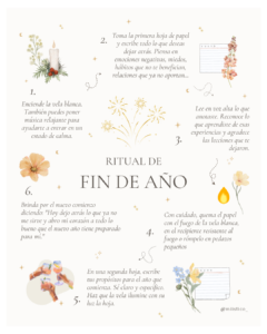 Sencillo ritual de fin de año